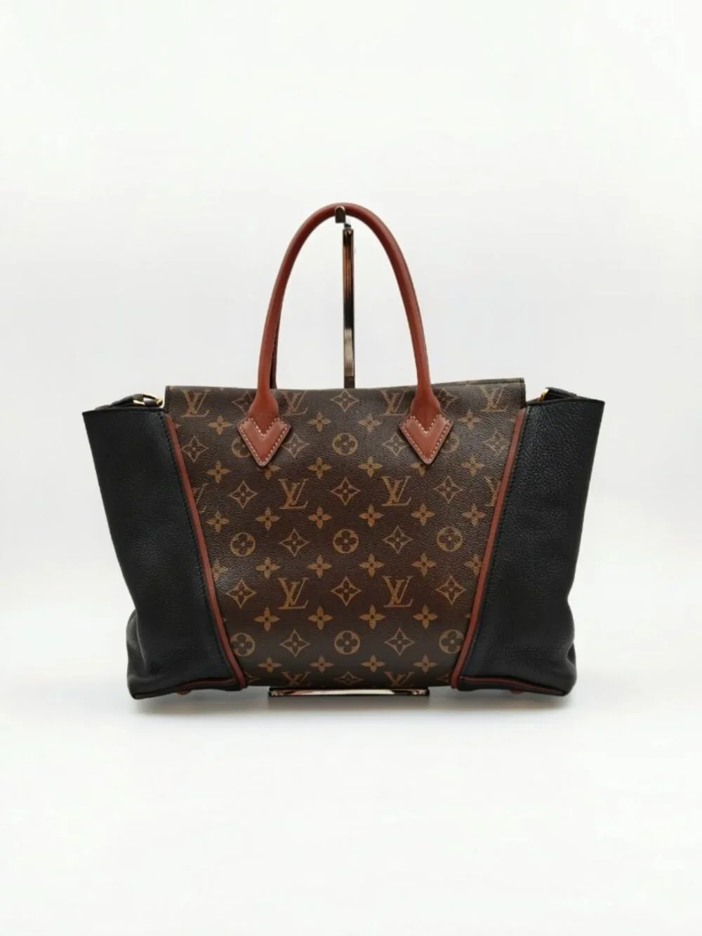 Louis Vuitton Monogram W Tote Noir Leather Shoulder Tote Bag